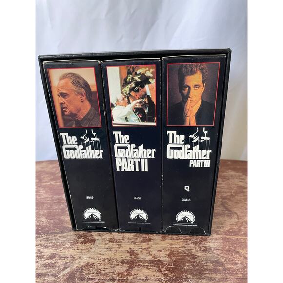 The Godfather Trilogy VHS Box Set Parts I II III Paramount - Picture 3 of 7